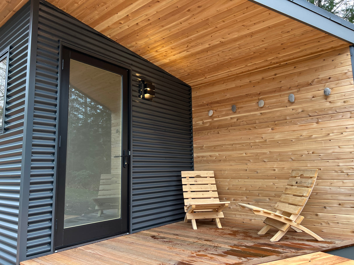 Megunticook River custom sauna in Camden, Maine — view 14