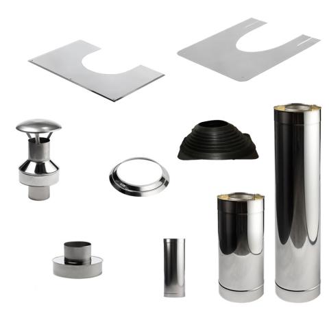 Sauna Wood Stove Chimney Kit, Barrel