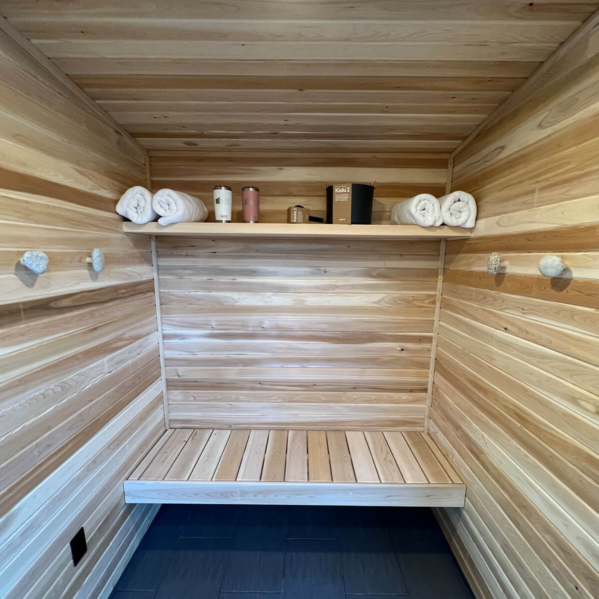 Megunticook River custom sauna in Camden, Maine — view 6