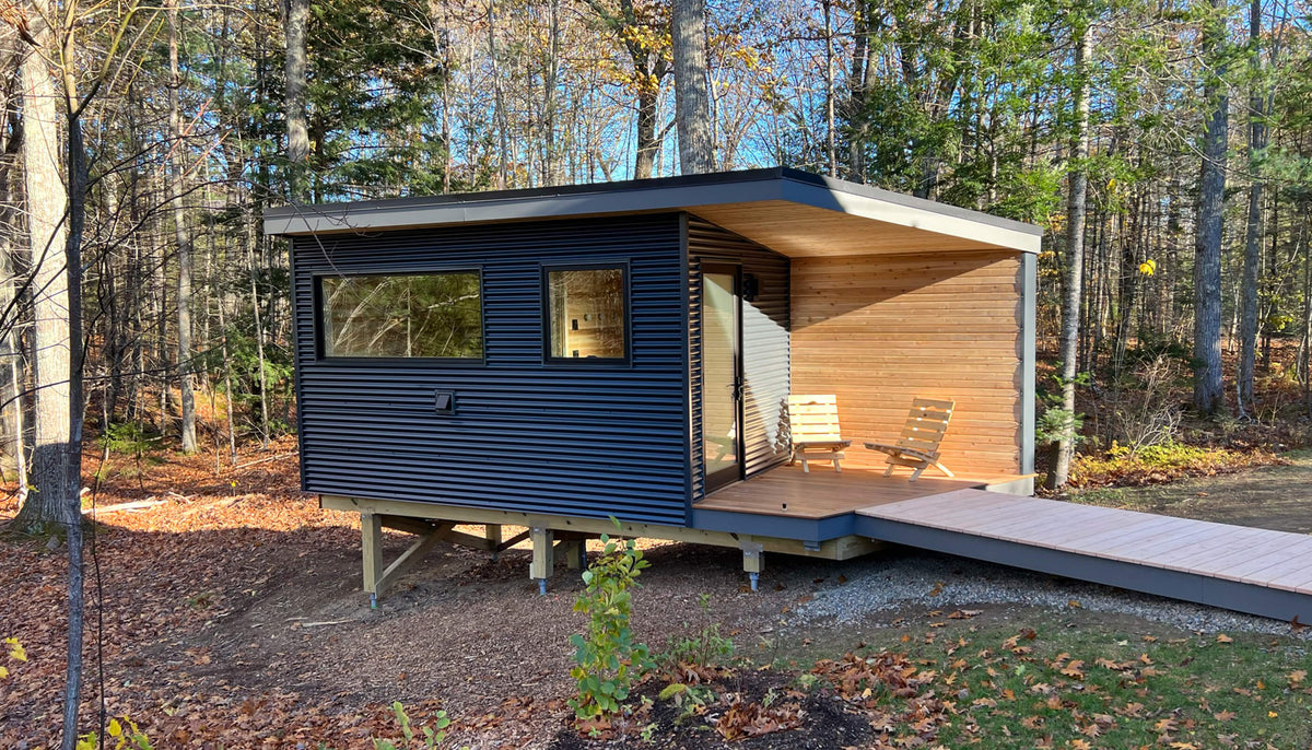Megunticook River, Camden, Maine custom sauna — hero view 18