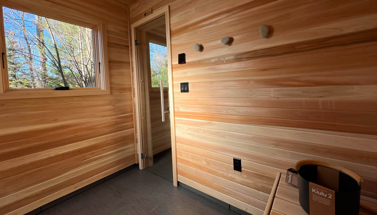 Megunticook River, Camden, Maine custom sauna — hero view 20