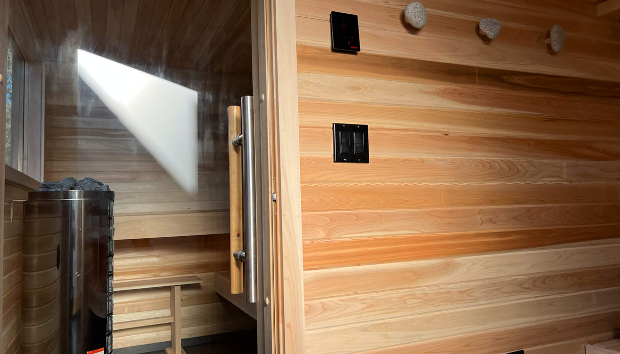 Megunticook River, Camden, Maine custom sauna — hero view 21