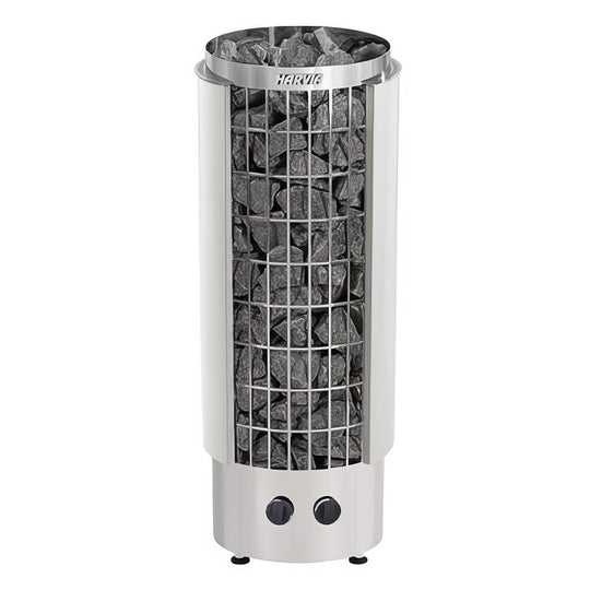 Cilindro Half Series 6kW Stainless Steel Sauna Heater at 240V 1PH with Built-In Time and Temperature Controls