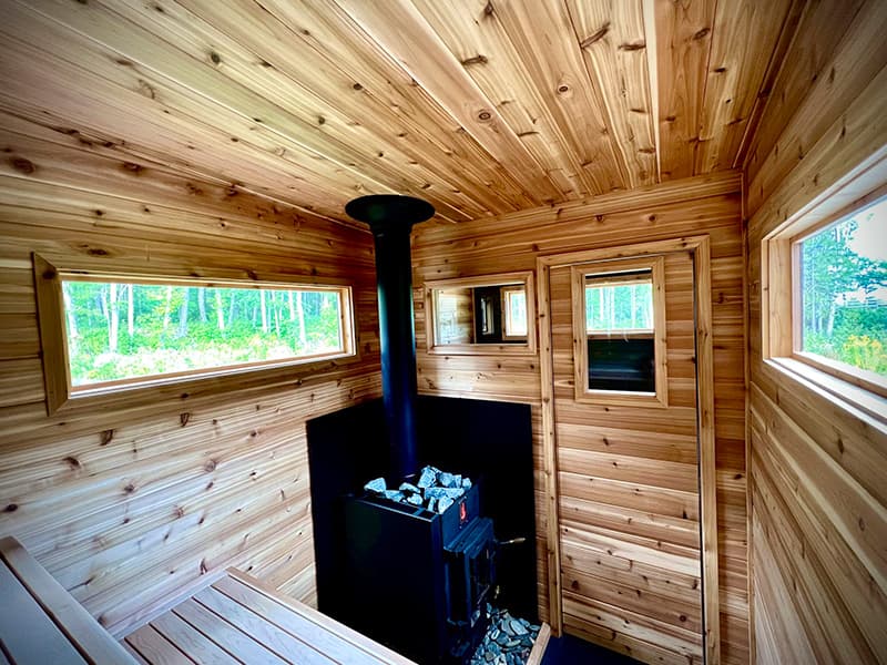 modern classic sauna