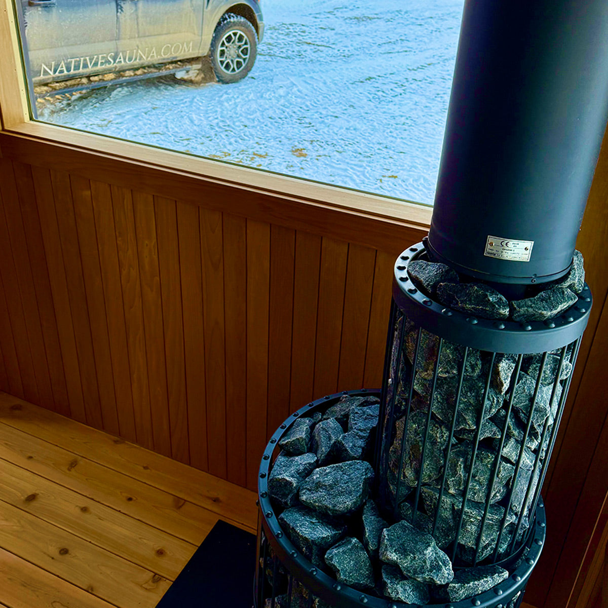 Castine, Maine custom sauna — interior, view 1