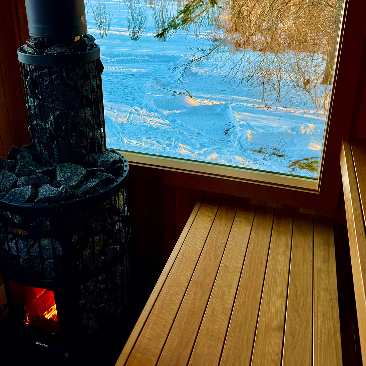 Castine, Maine custom sauna — interior, view 2