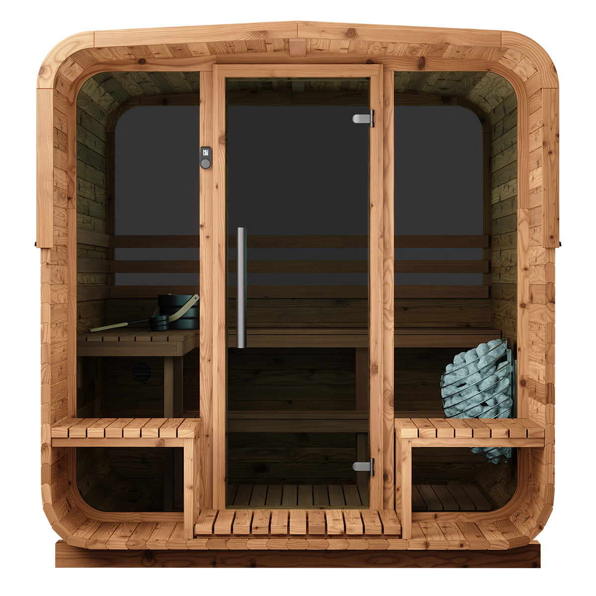 Thermory No 42 Square Sauna / window