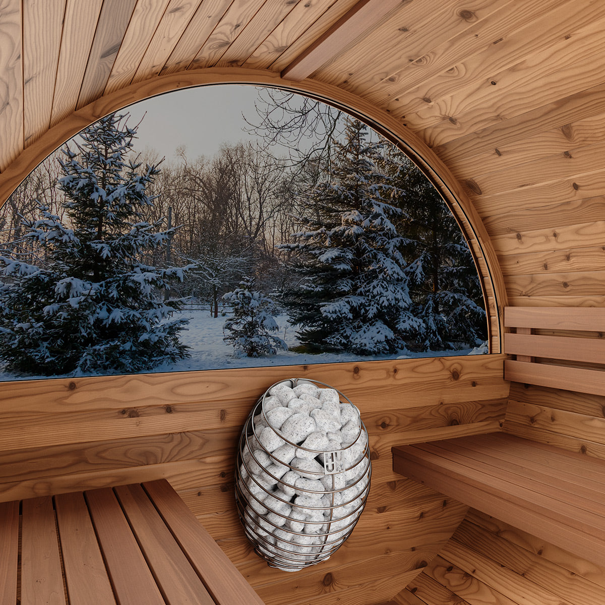 Thermory No 50 DIY Barrel Sauna Kit w/Window