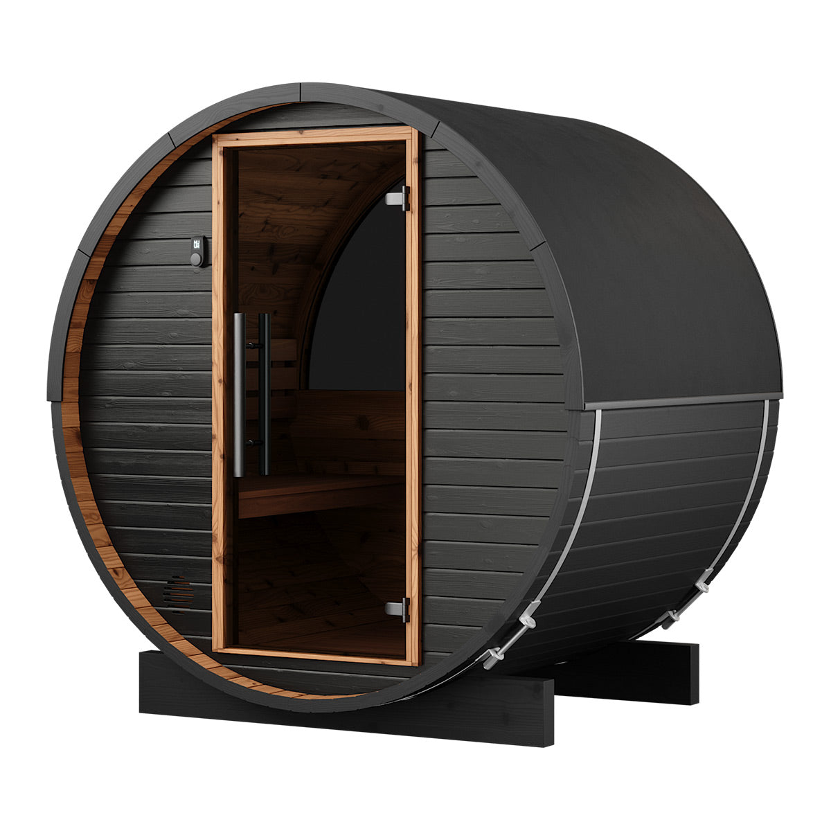 Thermory Ignite No 54 barrel sauna — exterior view 2