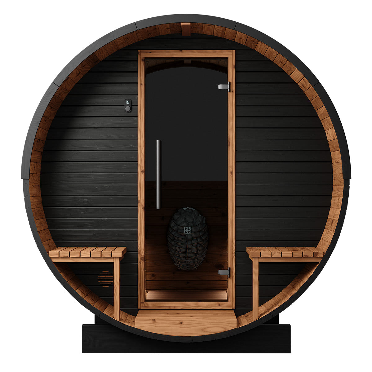 Thermory Ignite No 60 barrel sauna — exterior view 1