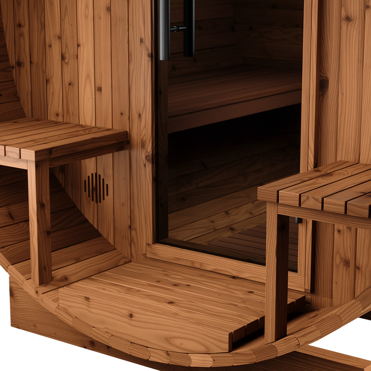 Thermory No 61 DIY Barrel Sauna Kit with Porch