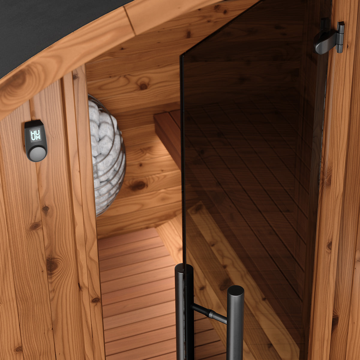 Thermory No 61 DIY Barrel Sauna Kit with Porch