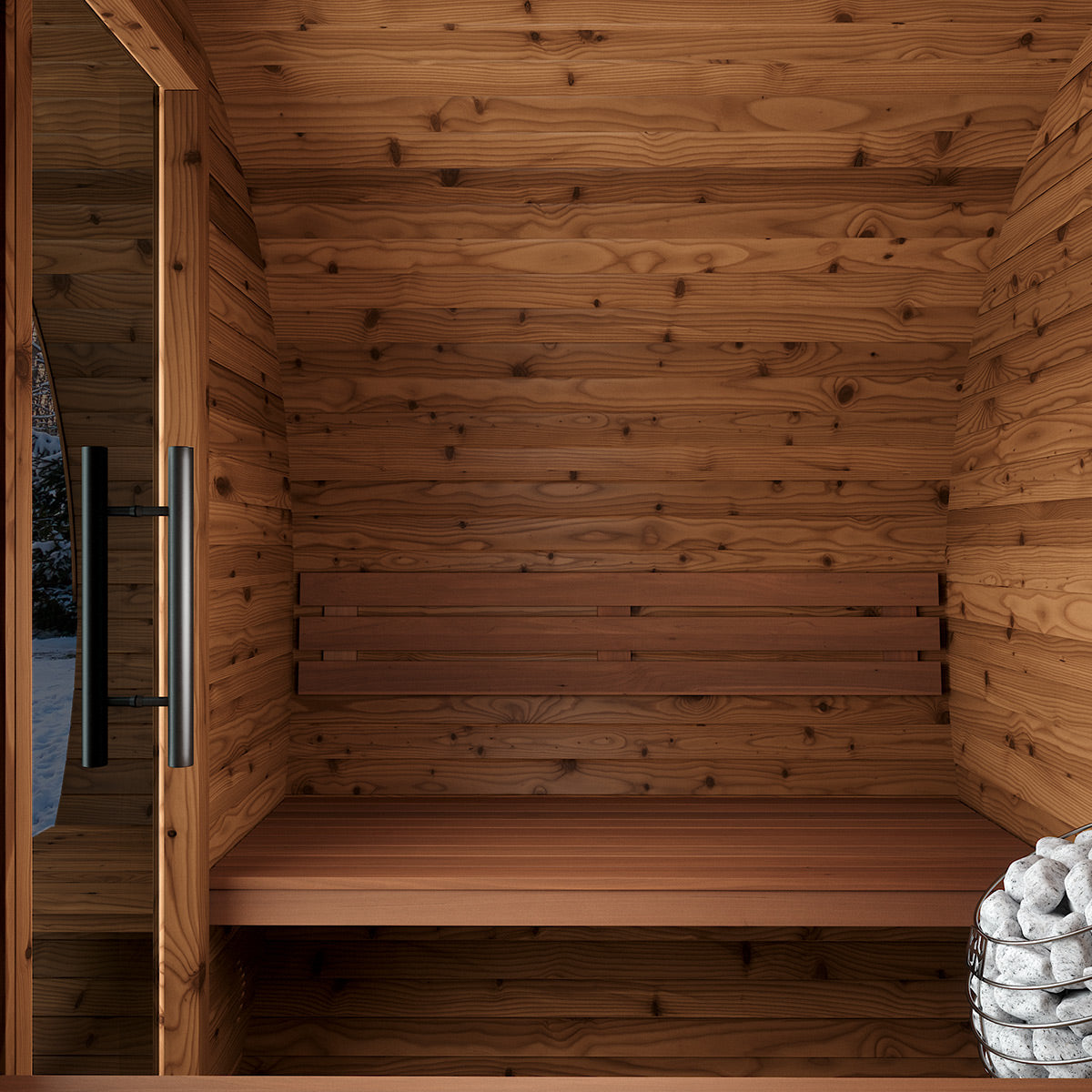 Thermory No 61 DIY Barrel Sauna Kit with Porch