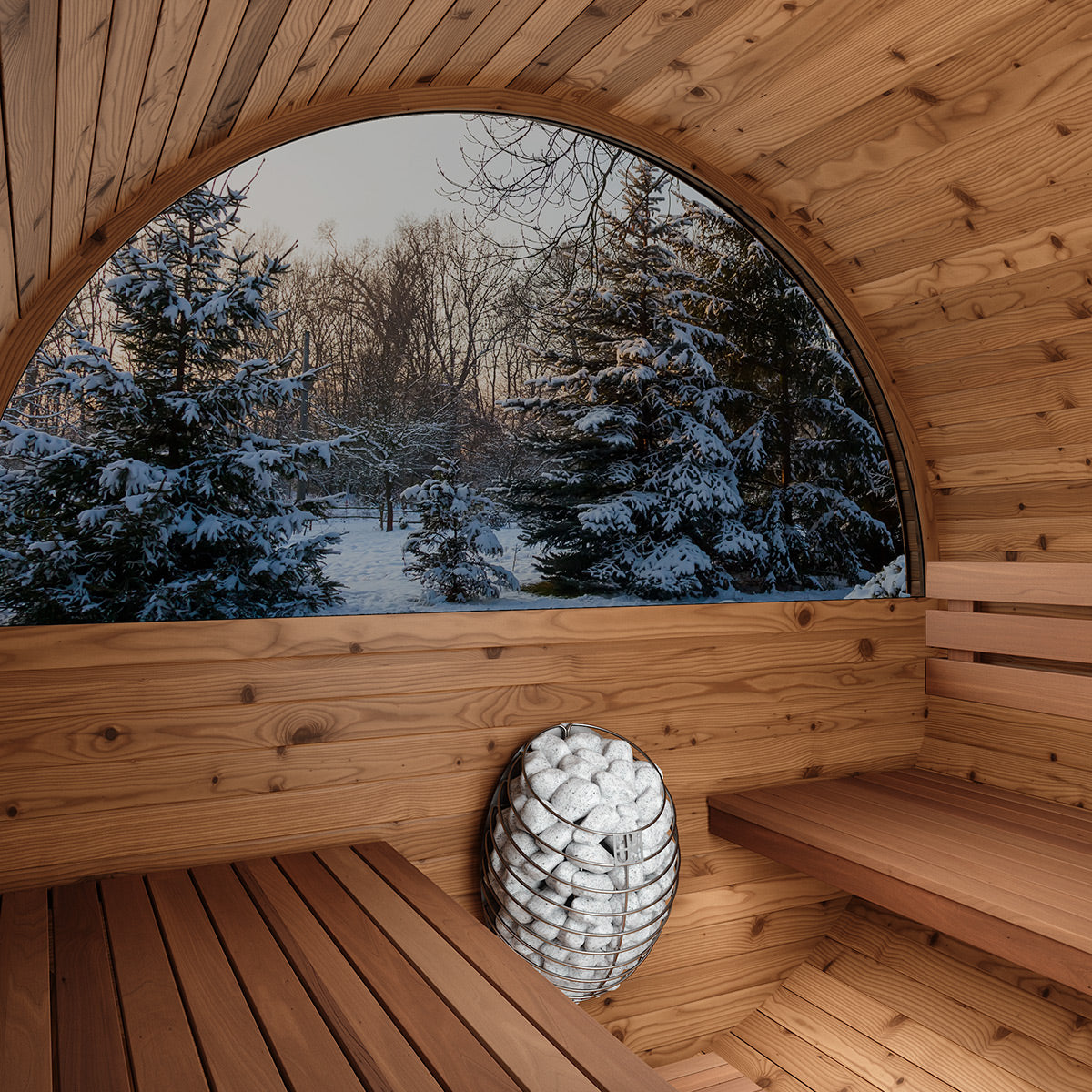 Thermory No 62 DIY Barrel Sauna Kit w/Window