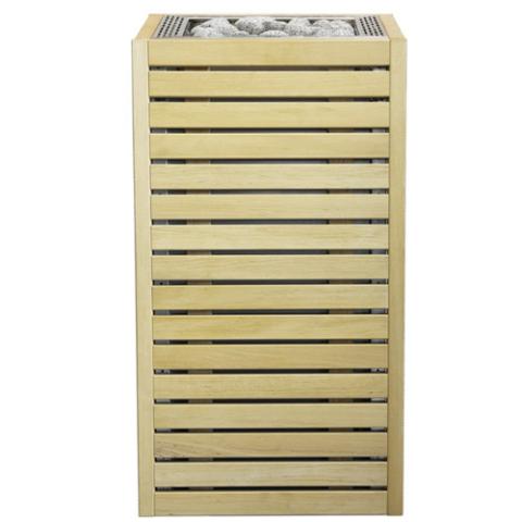 HUUM CORE alder-panelled sauna heater, stones loaded