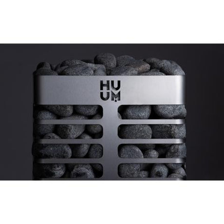 HUUM STEEL sauna heater, detail of the stone basket