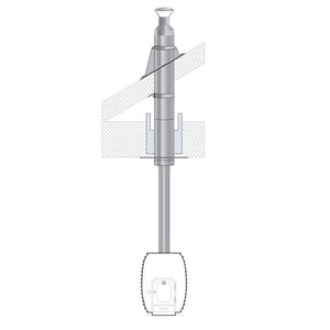 Sauna Wood Stove Chimney Set, Thru-Ceiling