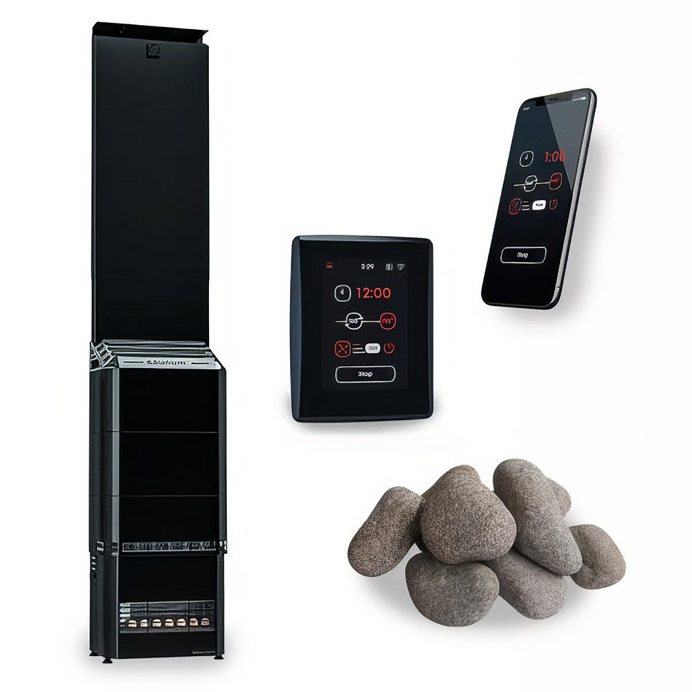 Saunum AIR Series Sauna Heater — 5 kW, Nordic Black