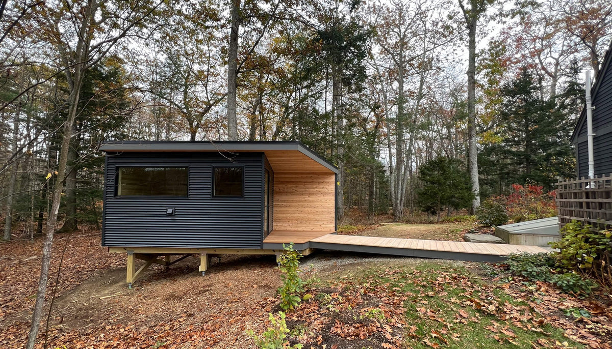 Megunticook River, Camden, Maine custom sauna — hero view 17
