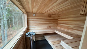 Megunticook River, Camden, Maine custom sauna — hero view 25