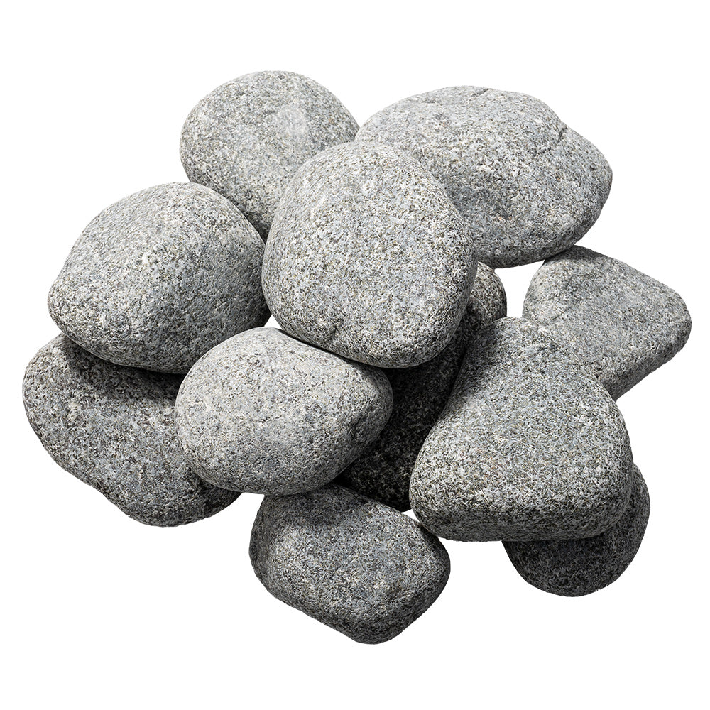 Sauna Heater Stones, Rounded Olivine, 5-10cm, 33lbs