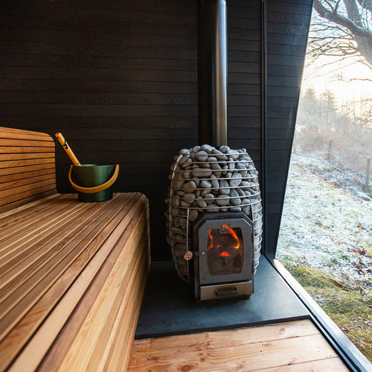HIVE Wood Series 17.0kW Wood-Fired Sauna Stove w/ Firebox Extension
