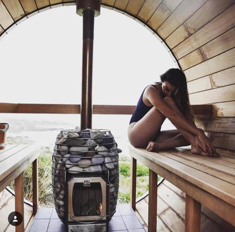 Sauna Wood Stove Chimney Kit, Barrel