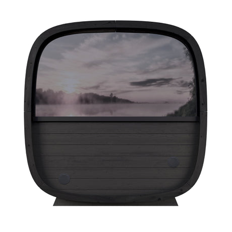 Leil Black Cube with half-panoramic back window