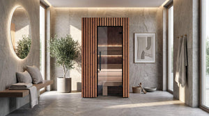 Leil Como 1-120 indoor sauna in a home