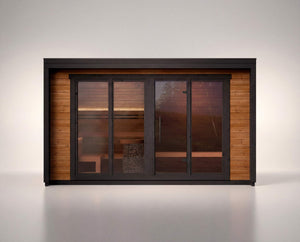 Leil Patio L outdoor sauna with front room