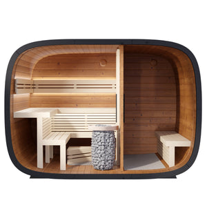 Leil Round Cube Double without juniper wall