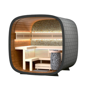 Leil Round Cube Mini, angled view