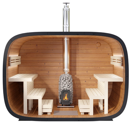 Leil Round Cube Single without juniper wall