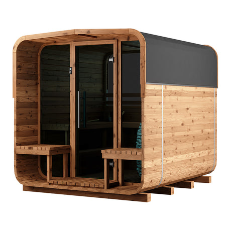 Thermory No 40 Square Sauna / window