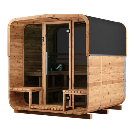 Thermory No 42 Square Sauna / window