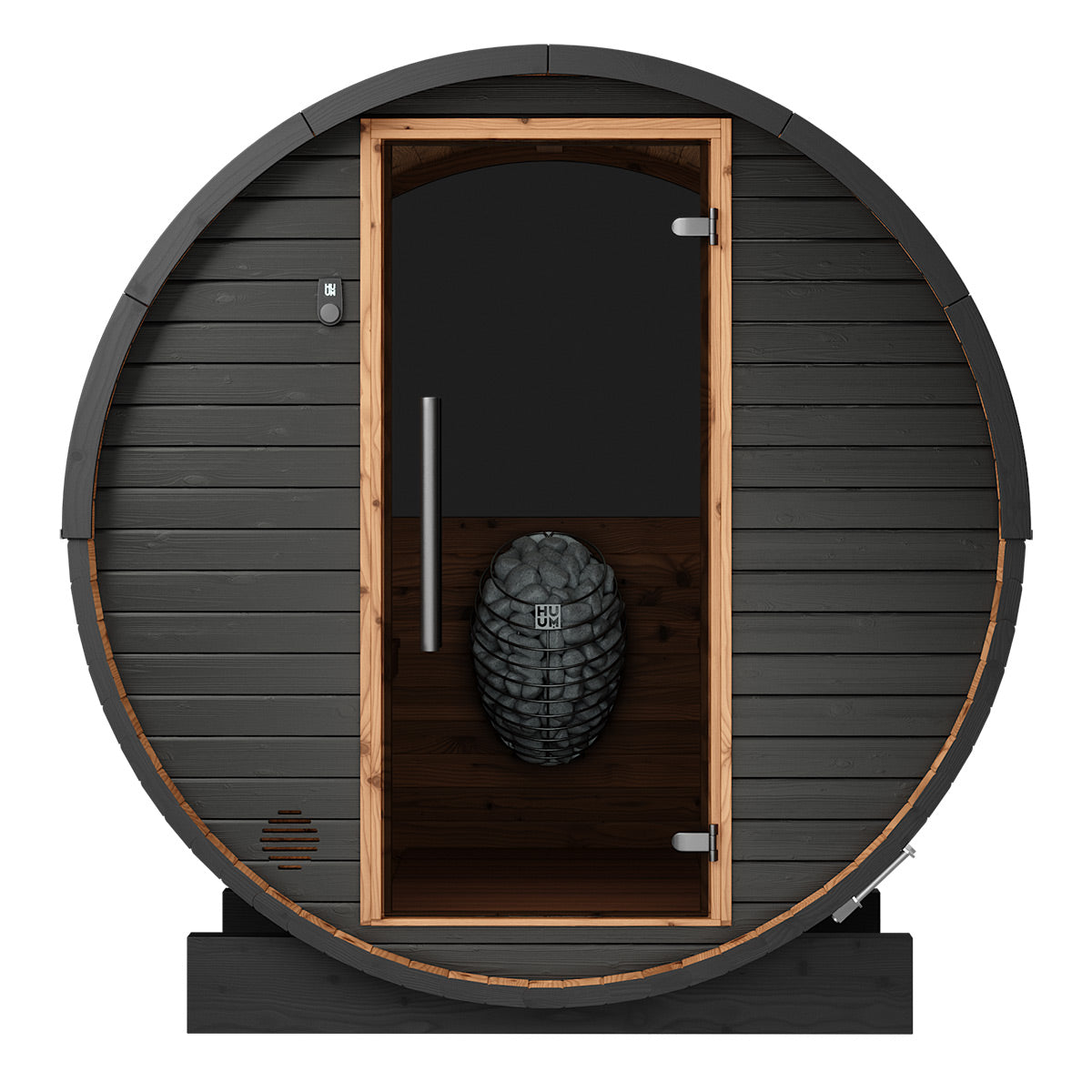 Thermory Ignite No 52 barrel sauna — exterior view 1