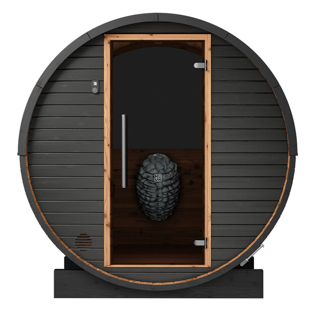Thermory Ignite No 52 barrel sauna — exterior view 1
