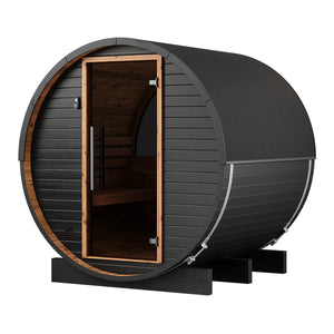 Thermory Ignite No 52 barrel sauna — exterior view 2