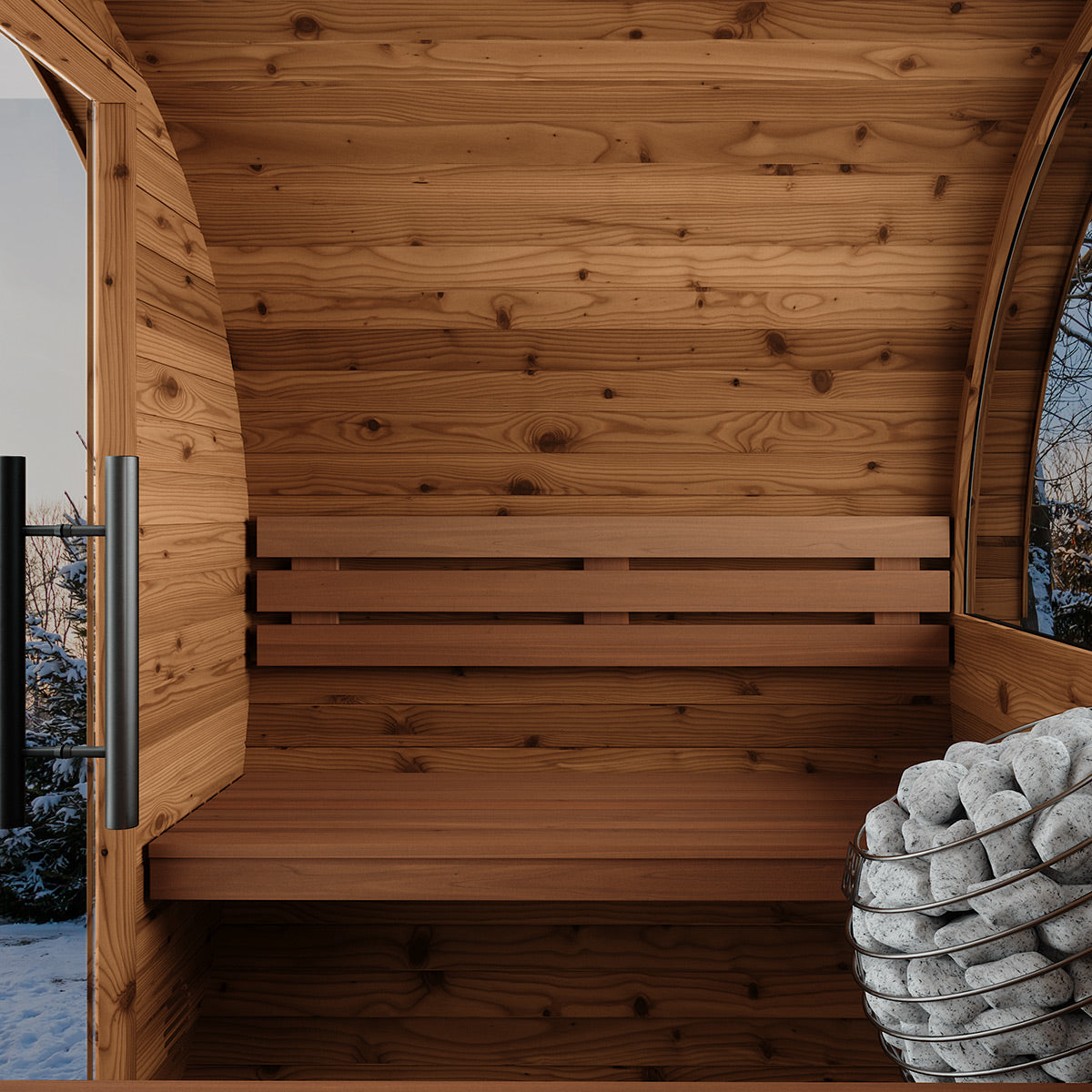Thermory Ignite No 52 barrel sauna — interior view 5