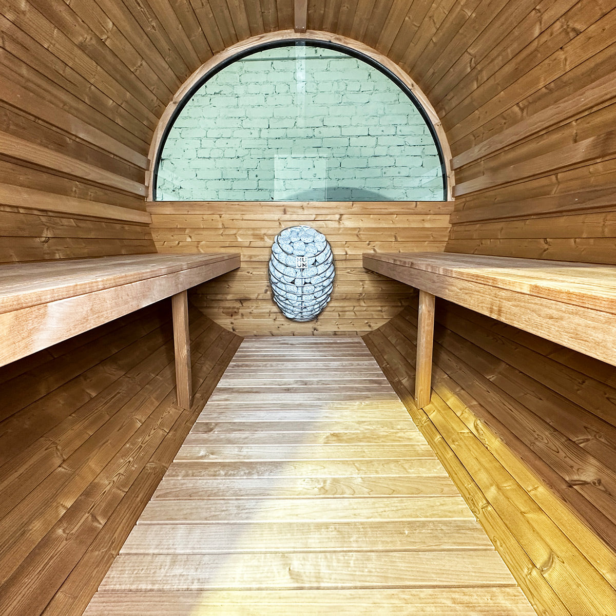 Thermory Ignite No 52 barrel sauna — interior view 9