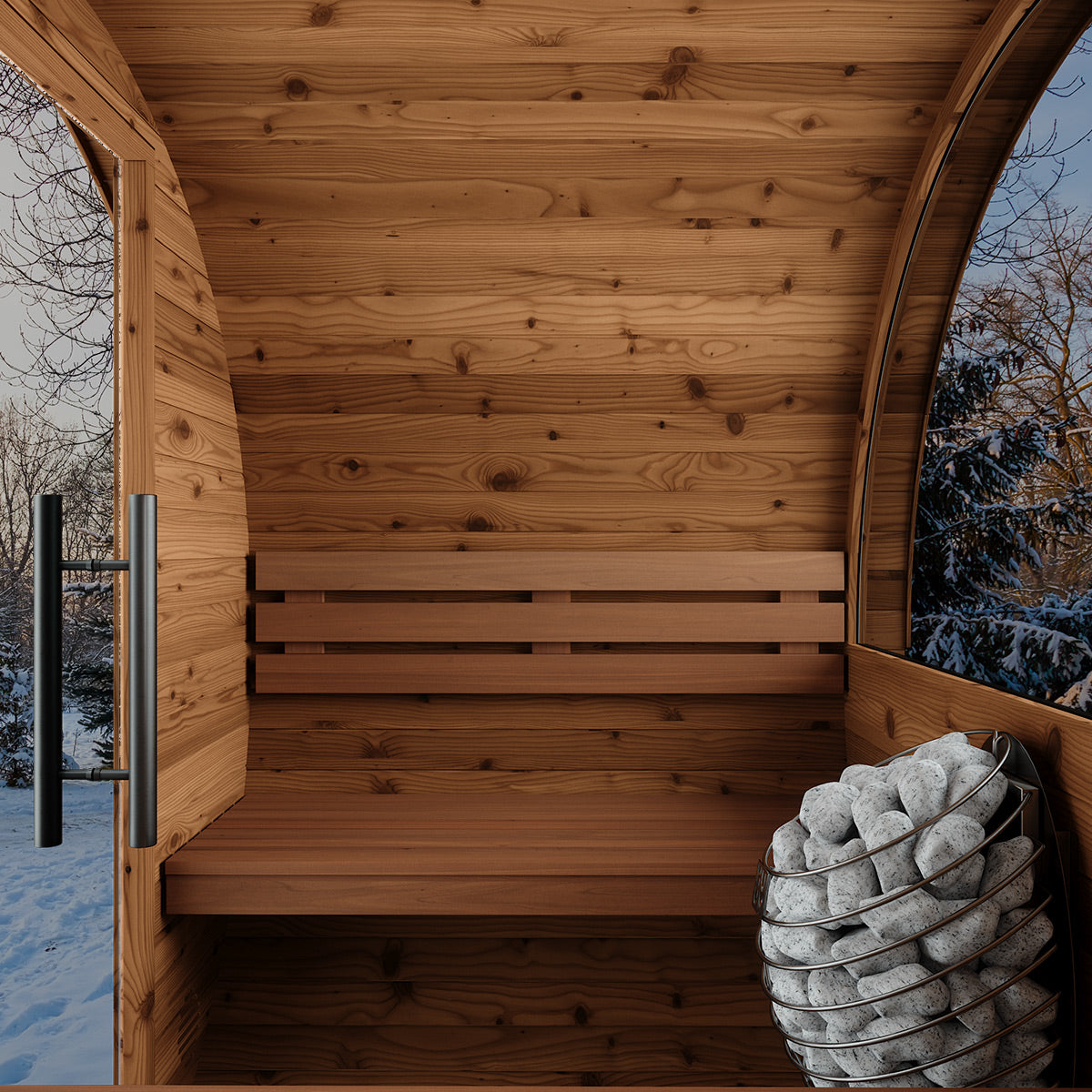 Thermory Ignite No 54 barrel sauna — interior view 4