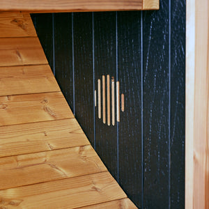 Thermory Ignite No 60 barrel sauna — exterior view 16