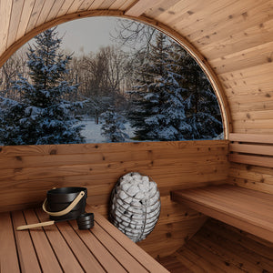 Thermory Ignite No 60 barrel sauna — interior view 3