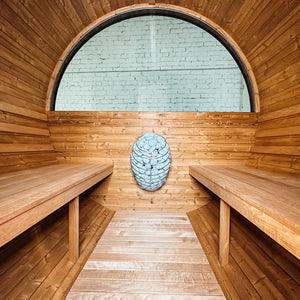Thermory Ignite No 60 barrel sauna — interior view 1