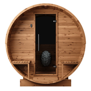 Thermory No 60  DIY Barrel Sauna Kit w/Window & Porch