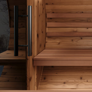 Thermory No 61 DIY Barrel Sauna Kit with Porch