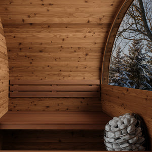 Thermory No 60  DIY Barrel Sauna Kit w/Window & Porch