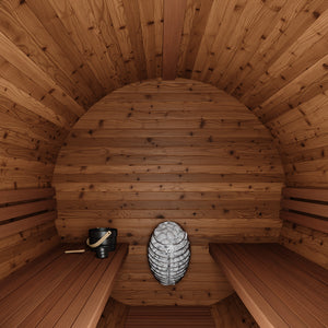 Thermory No 61 DIY Barrel Sauna Kit with Porch