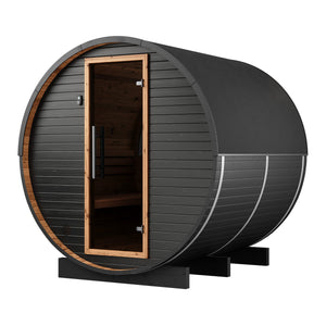 Thermory Ignite No 62 barrel sauna — exterior view 2