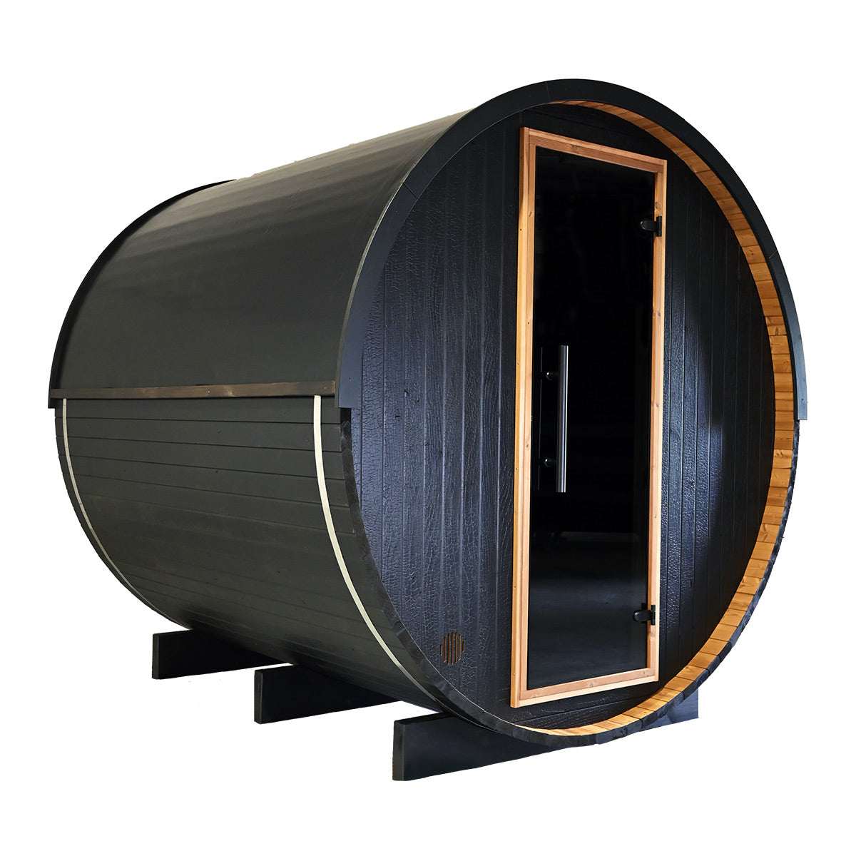 Thermory Ignite No 62 barrel sauna — exterior view 3